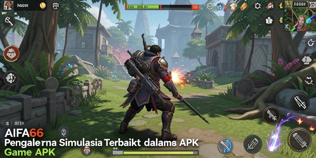 Tangkapan layar utama AIFA66 menampilkan gameplay simulasi yang memukau.