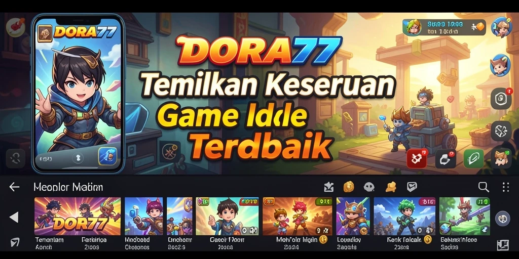 Tampilan gameplay DORA77 yang menarik dan interaktif, sempurna untuk genre Idle.