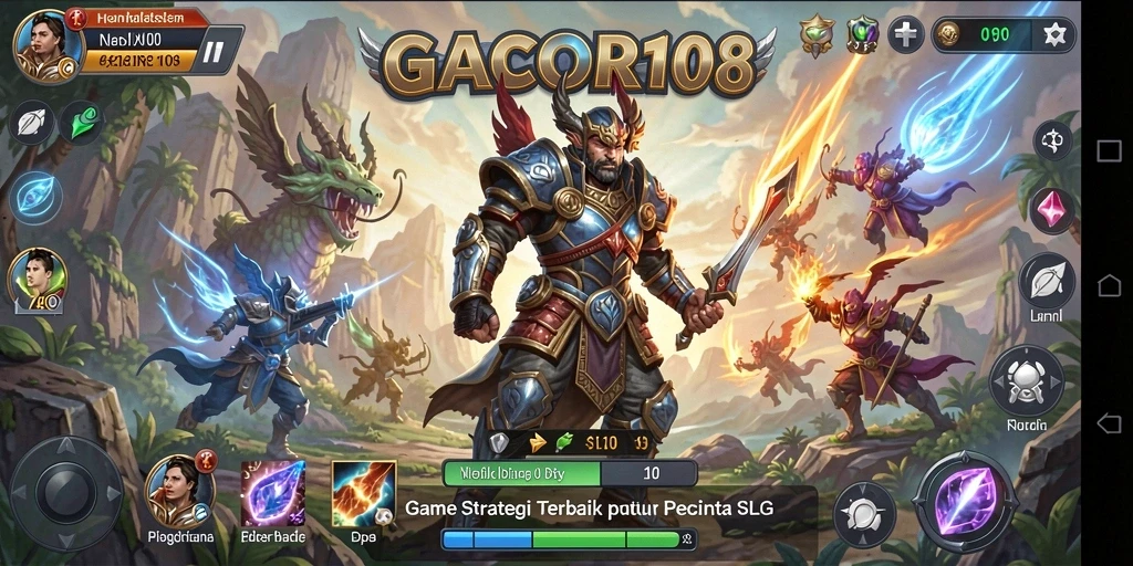 Tampilan gameplay GACOR108 dengan pertempuran seru dan strategi yang mendalam.