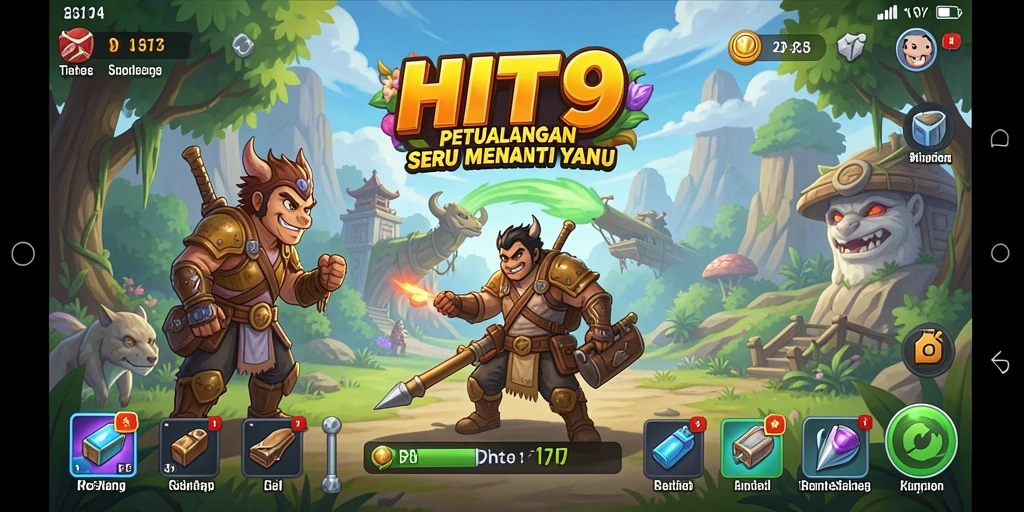 Tangkapan layar menunjukkan gameplay menegangkan dari HIT9 yang penuh petualangan.