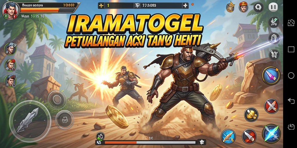 Tampilkan pertarungan seru dalam gameplay IRAMATOGEL yang mendebarkan.