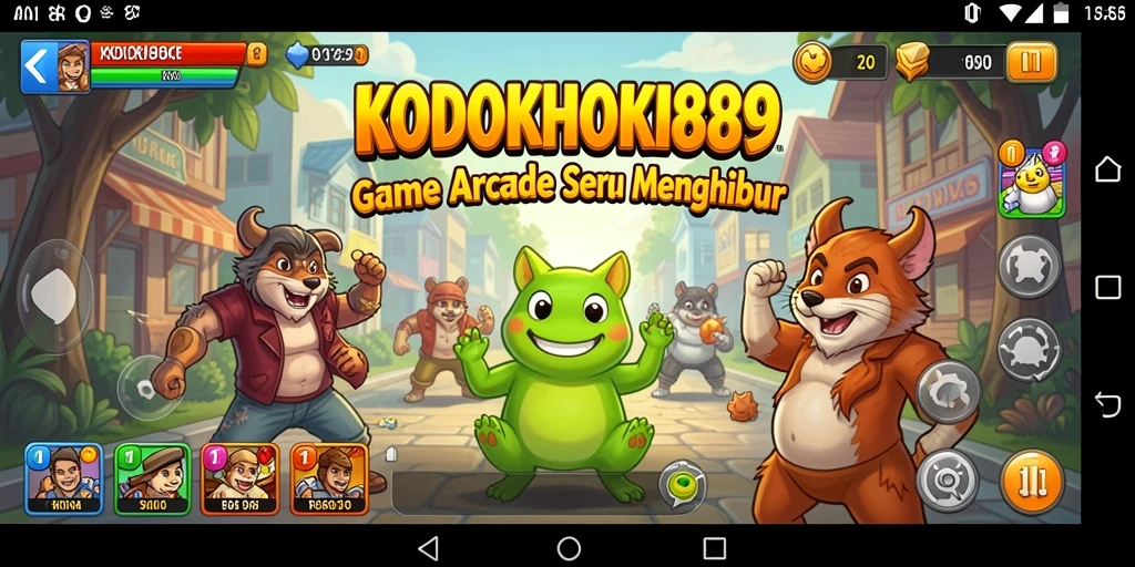 Gameplay menarik KODOKHOKI889 dengan grafik berwarna-warni.