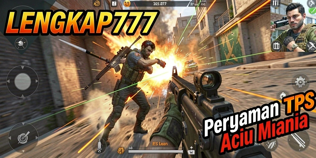 Tampilan gameplay LENGKAP777 dengan aksi seru dalam pertempuran.