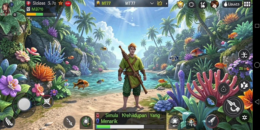 Tangkapan layar gameplay menunjukkan momen menarik dalam simulasi kehidupan.