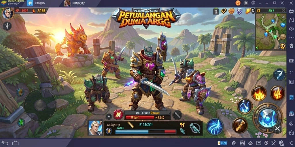 Gameplay seru PRG007 dengan pertarungan mendebarkan dan grafis menawan.