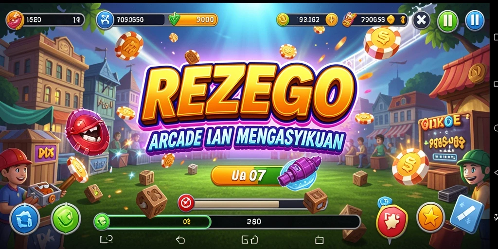 Tampilan gameplay seru dari REZEGO yang penuh tantangan.