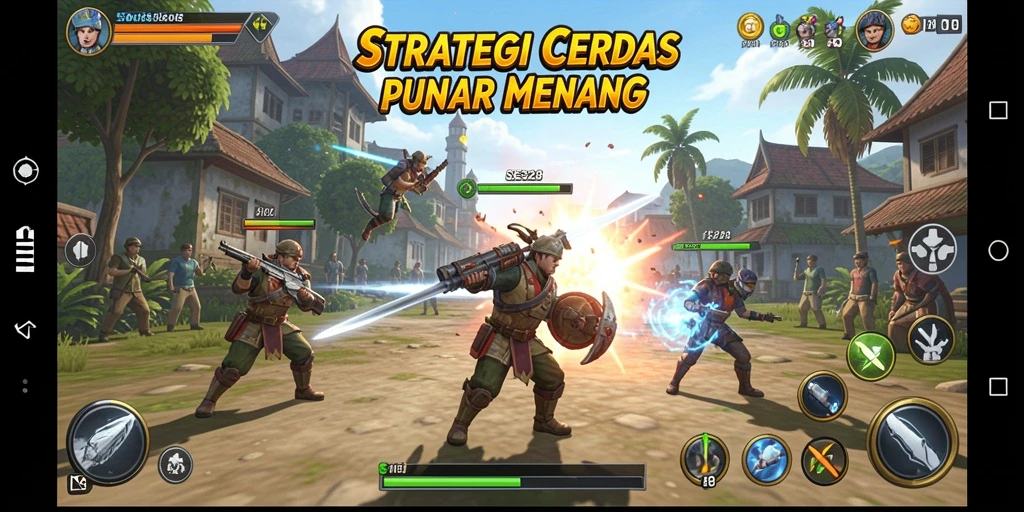 Tangkapan layar utama SE328 menampilkan aksinya yang intens dan strategi cerdas.