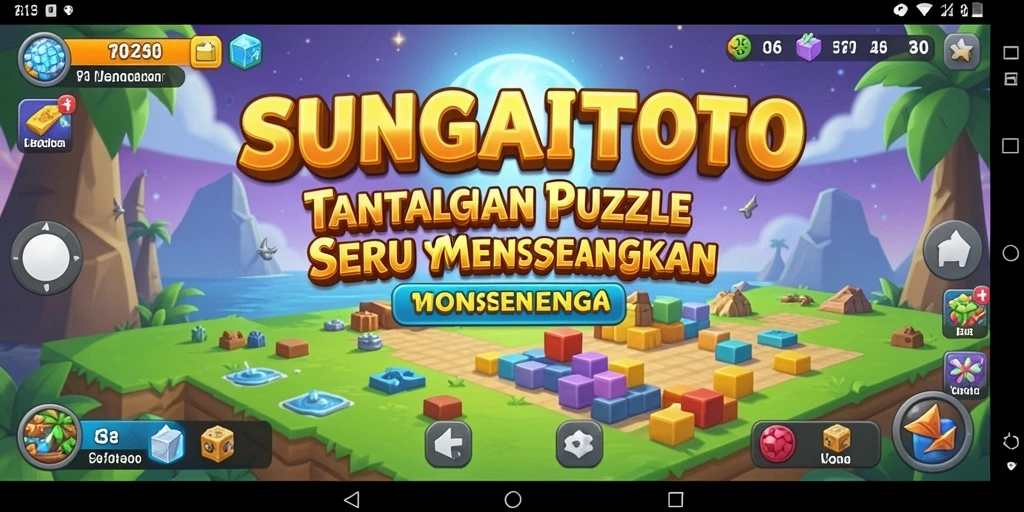 Tampilan gameplay SUNGAITOTO dengan berbagai teka-teki menarik.