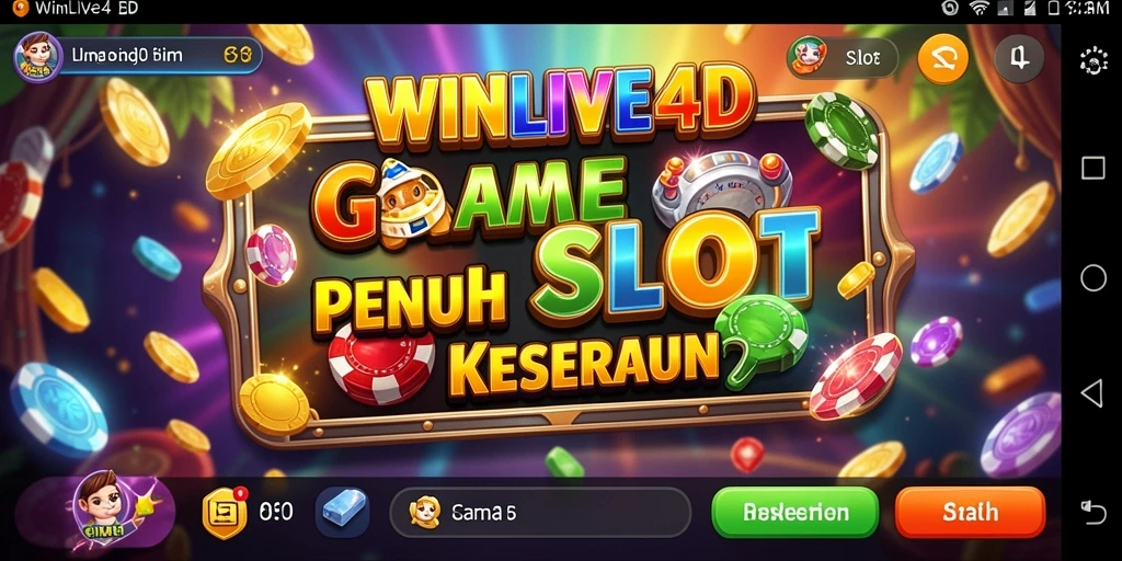 Screenshot gameplay WINLIVE4D menunjukkan visual slot yang menakjubkan.