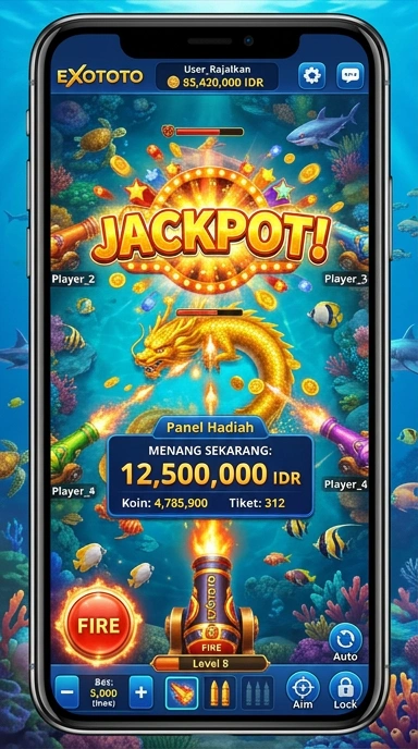 Tampilan aplikasi eksklusif di platform unduh exototo.